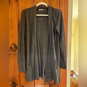 89th & Madison Charcoal Open Front Cardigan